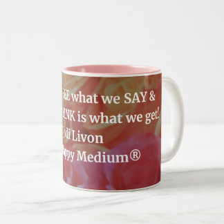 Caneca De Café Em Dois Tons Jodi Livon Afirmou Mug - Veja, Diga, Pense