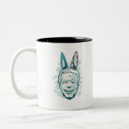 Caneca De Café Em Dois Tons joe biden democrático burro