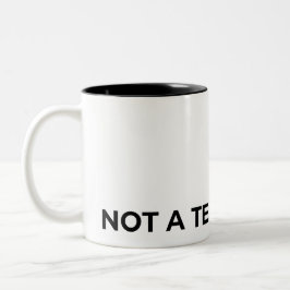 Caneca De Café Em Dois Tons Jogador Sem Equipe Tipográfico Minimalista