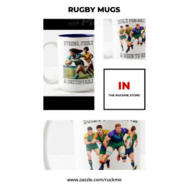 Caneca De Café Em Dois Tons Jogadores De Rugby Mug De Duas Toneladas