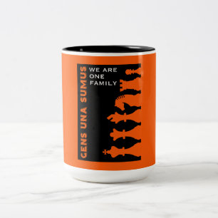 Caneca De Café Em Dois Tons Jogadores de Xadrez Competitivos