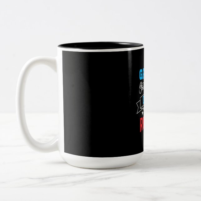 Caneca De Café Em Dois Tons Jogadores que eles reproduzem (Esquerda)