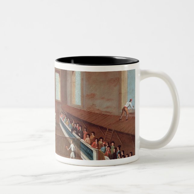Caneca De Café Em Dois Tons Jogo das raquetes (Direita)