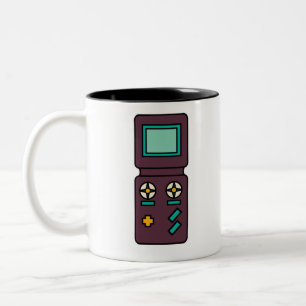 Caneca De Café Em Dois Tons Jogo de Vídeo Retroativo