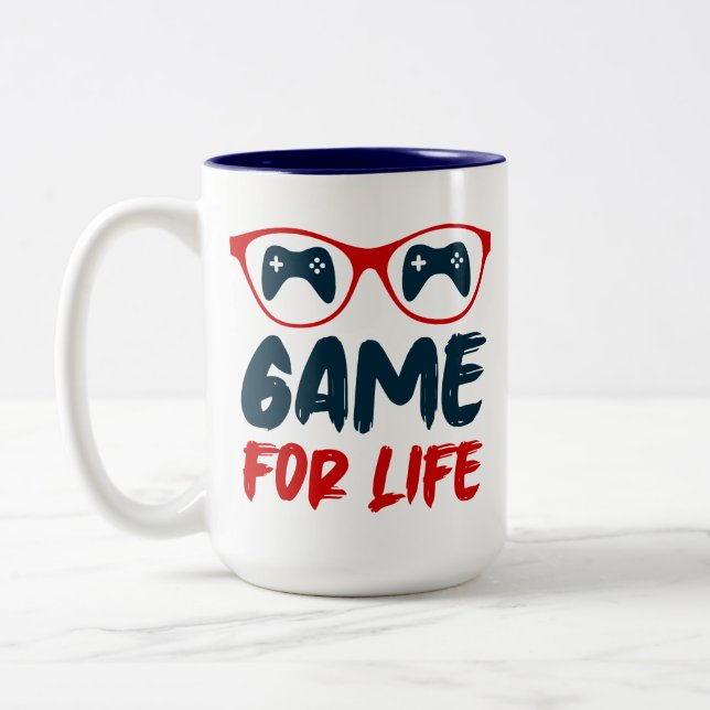 Caneca De Café Em Dois Tons Jogo para jogos vitais (Esquerda)