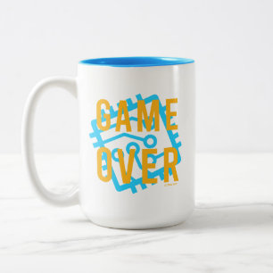 Caneca De Café Em Dois Tons Jogo sobre Circuito Digital