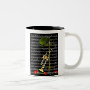 Caneca De Café Em Dois Tons Jogue a música…