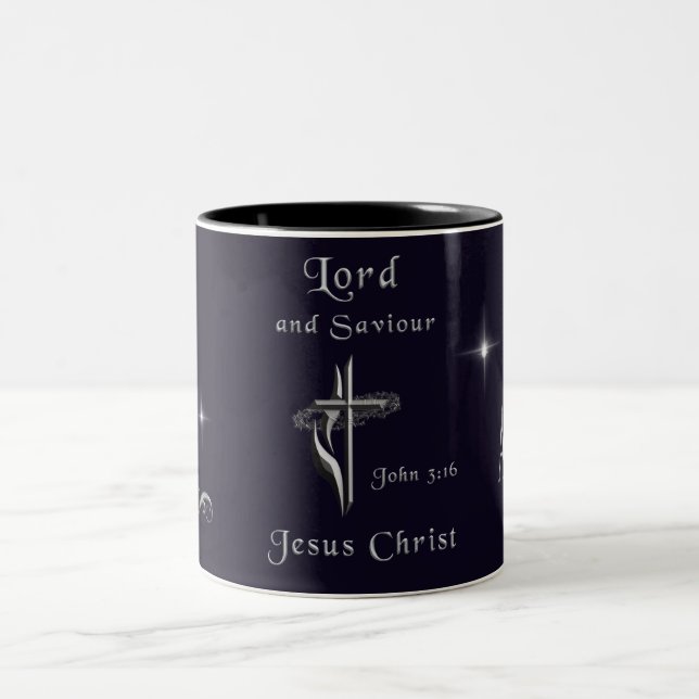 Caneca De Café Em Dois Tons John 3:16 (Centro)