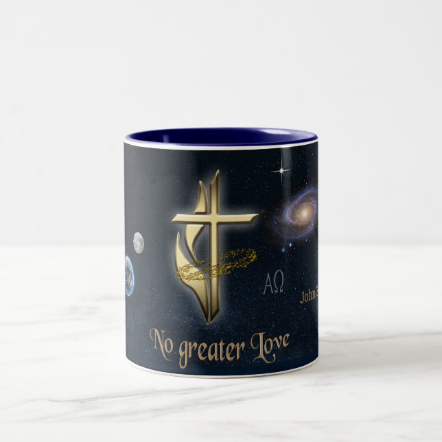 Caneca De Café Em Dois Tons John 3:16 (Centro)