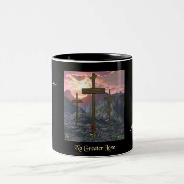 Caneca De Café Em Dois Tons John 3:16 (Centro)