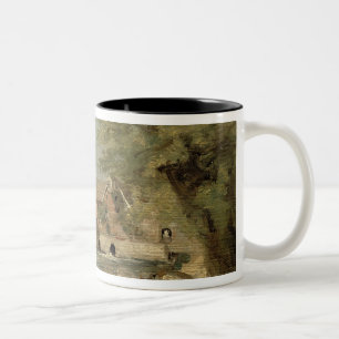 Caneca De Café Em Dois Tons John Constable  Flatford Mill (óleo no painel)