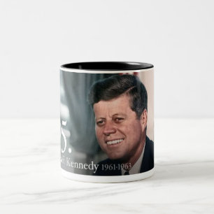 Caneca De Café Em Dois Tons John F Kennedy