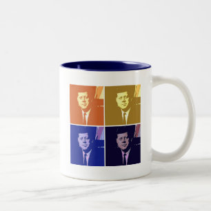 Caneca De Café Em Dois Tons John F Kennedy
