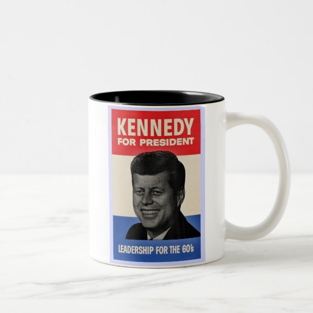 Caneca De Café Em Dois Tons John F. Kennedy (Direita)