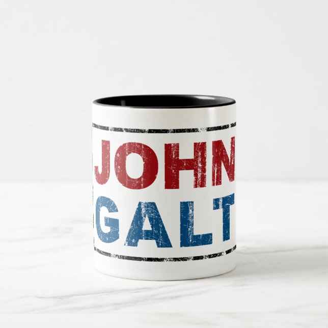 Caneca De Café Em Dois Tons John Galt (Centro)