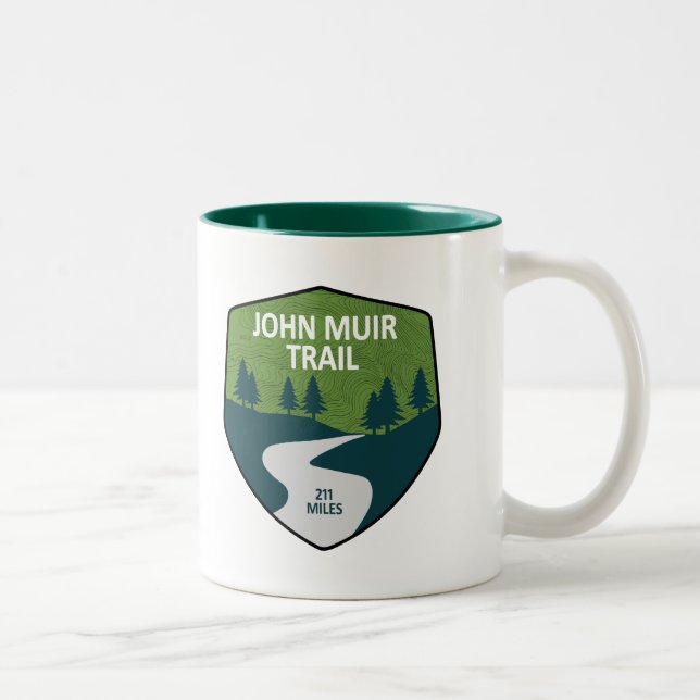 Caneca De Café Em Dois Tons John Muir Trail (Direita)