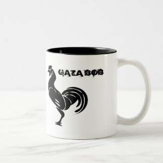 Caneca De Café Em Dois Tons johnny_automatic_rooster_silhouette, PRUMO de GAZA