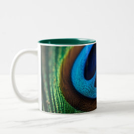 Caneca De Café Em Dois Tons Joia de Peacock
