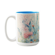 Jolie tasse de boisson en couleur papillon