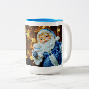 Caneca De Café Em Dois Tons Jolly Christmas Santa Claus Beefeed Mug