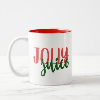 Caneca De Café Em Dois Tons Jolly Juice Engraçado Coguete de Natal