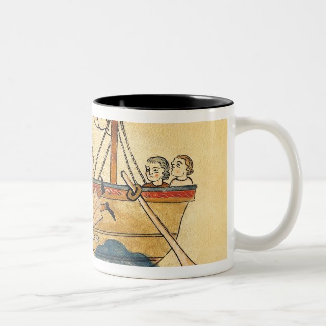 Caneca De Café Em Dois Tons Jonah comido pela baleia (Direita)