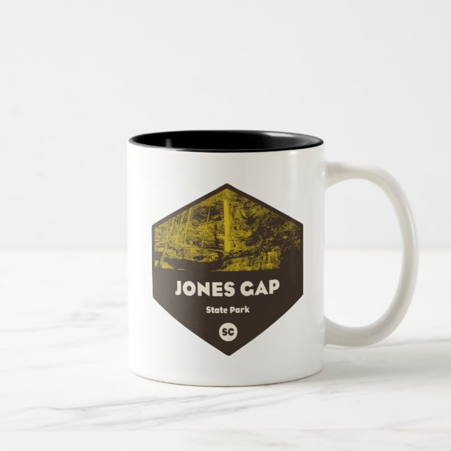 Caneca De Café Em Dois Tons Jones Gap State Park Carolina do Sul (Direita)