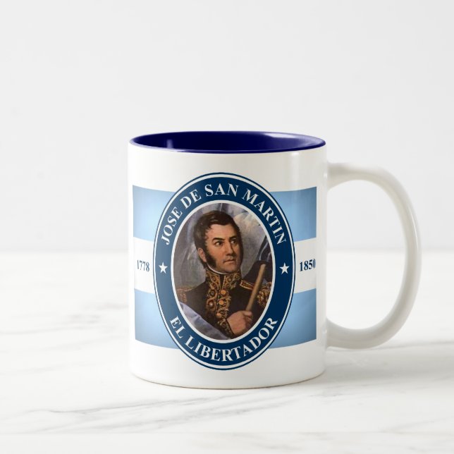 Caneca De Café Em Dois Tons Jose de San Martin (Direita)