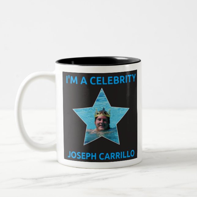 Caneca De Café Em Dois Tons Joseph Carrillo - Sou uma Celebridade (Esquerda)