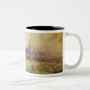 Caneca De Café Em Dois Tons Joseph Mallord William Turner Fluelen: Manhã (