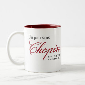 Caneca De Café Em Dois Tons Jour do Un sem Chopin…