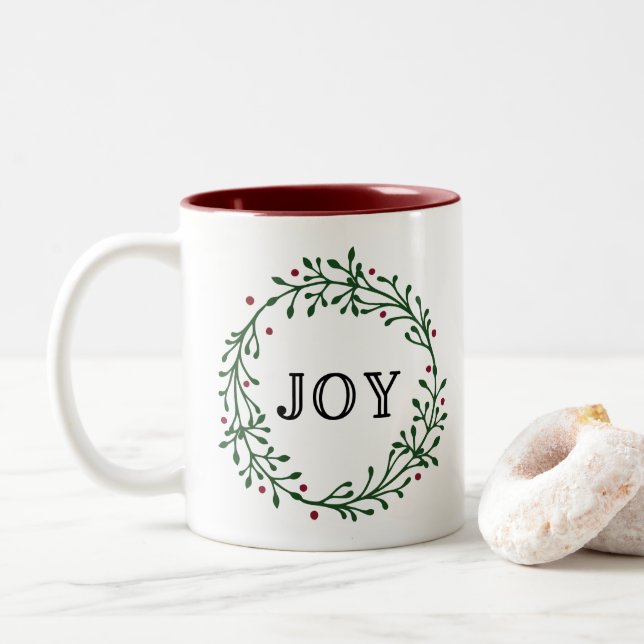 Caneca De Café Em Dois Tons Joy (Com Donut)