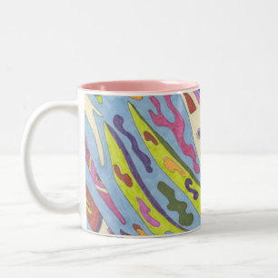 Caneca De Café Em Dois Tons Joy, Abstrato