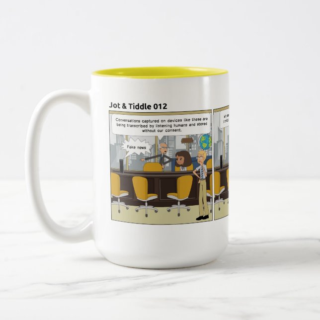 CANECA DE CAFÉ EM DOIS TONS JT012 (Esquerda)