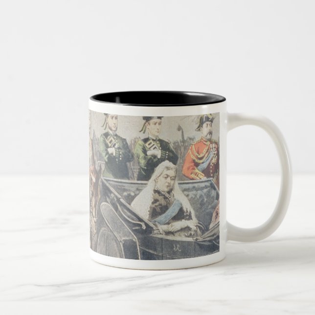 Caneca De Café Em Dois Tons Jubileu da rainha de Inglaterra (Direita)