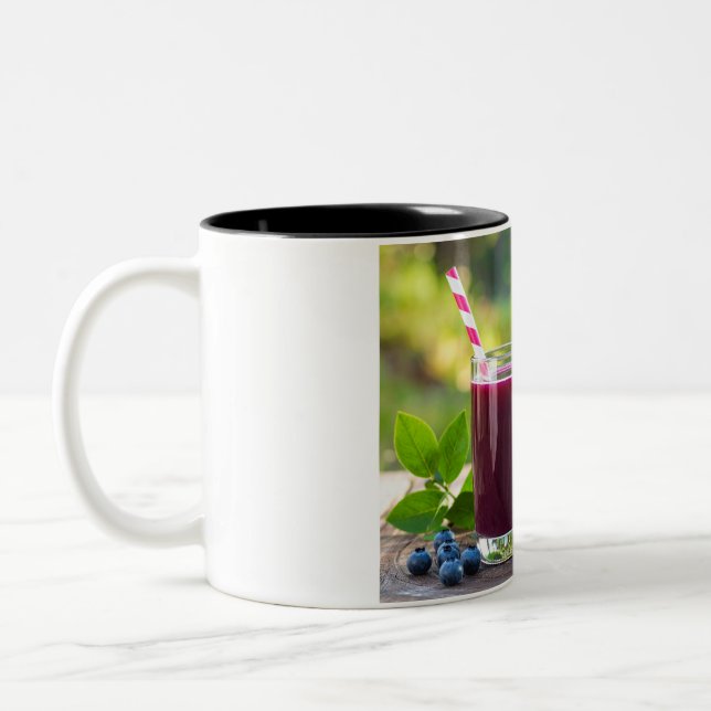Caneca De Café Em Dois Tons juice with straw (Esquerda)
