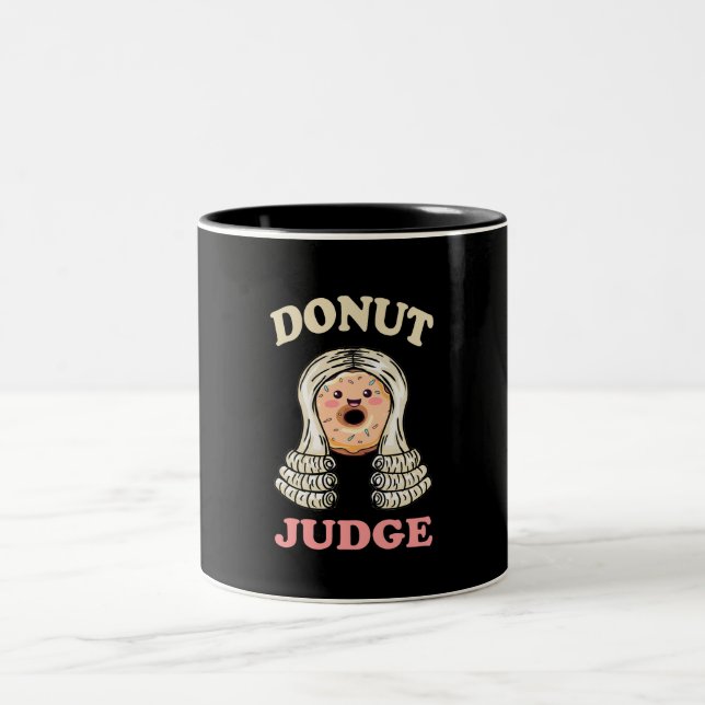 Caneca De Café Em Dois Tons Juiz rosquinha - Justiça doce (Centro)