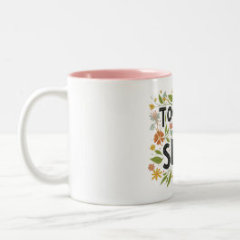 Caneca De Café Em Dois Tons "Juntos, Sorrimos."