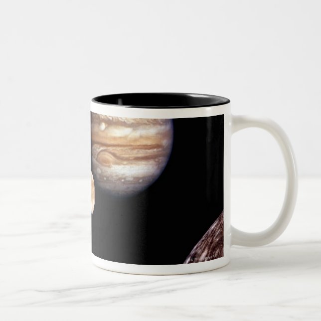 Caneca De Café Em Dois Tons Jupiter e suas luas (Direita)