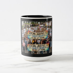 Caneca De Café Em Dois Tons Justiça Social