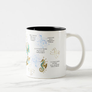 Caneca De Café Em Dois Tons JW Afirmações Espirituais Café Mug