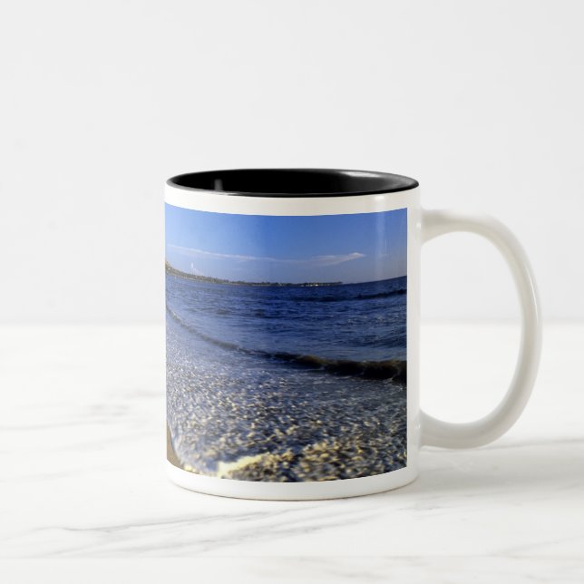 Caneca De Café Em Dois Tons Kaanapali Beach, Maui, Havaí, EUA (Direita)