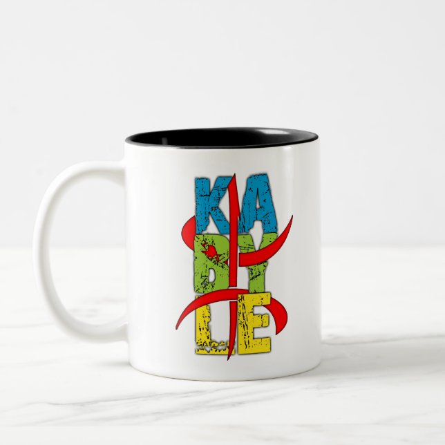 Caneca De Café Em Dois Tons kabyle (Esquerda)
