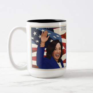 Caneca De Café Em Dois Tons Kamala 2024