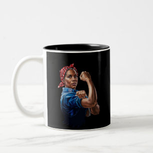Caneca De Café Em Dois Tons Kamala Harris 2024 Rosie A Rebitadeira Sem Filhos