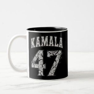 Caneca De Café Em Dois Tons Kamala Harris 47º Presidente EUA América 2024
