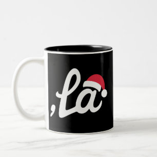 Caneca De Café Em Dois Tons Kamala Harris engraçada 2024 Vírgula La Natal
