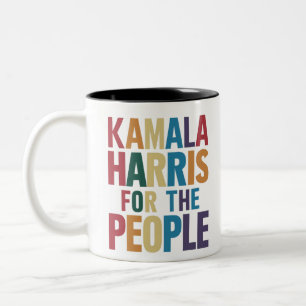 Caneca De Café Em Dois Tons Kamala Harris Para Presidente LGBT Orgulho Gay Arc