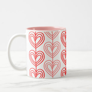 Caneca De Café Em Dois Tons Kandinsky Staggered Namorados