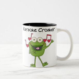 Caneca De Café Em Dois Tons Karaoke Croaker